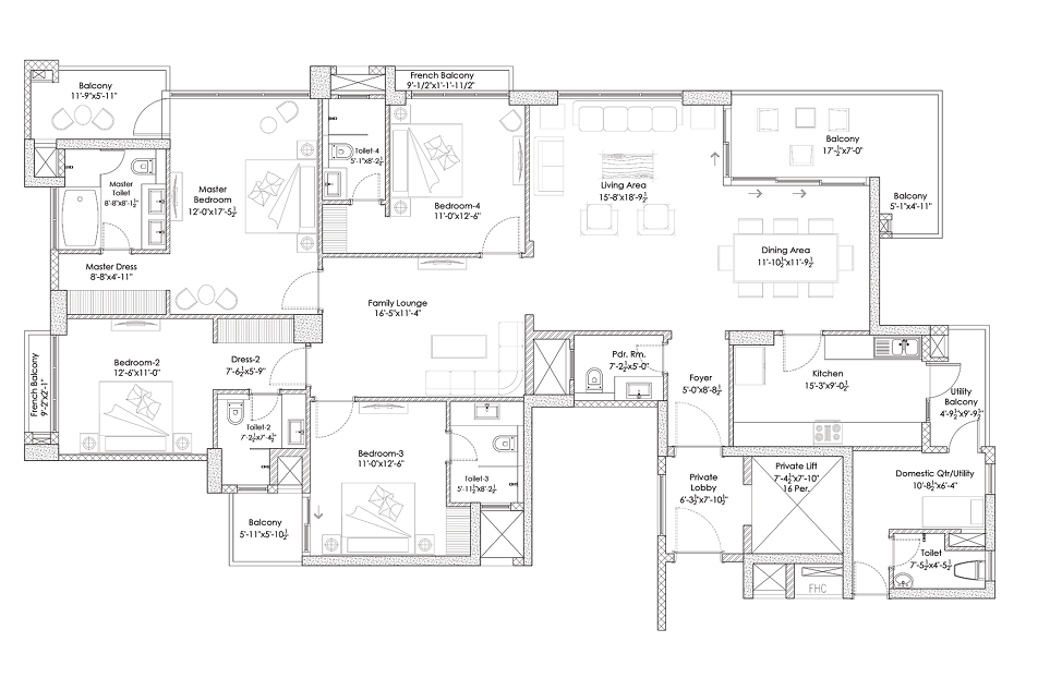 Silverglades Hightown Residences 4 BHK