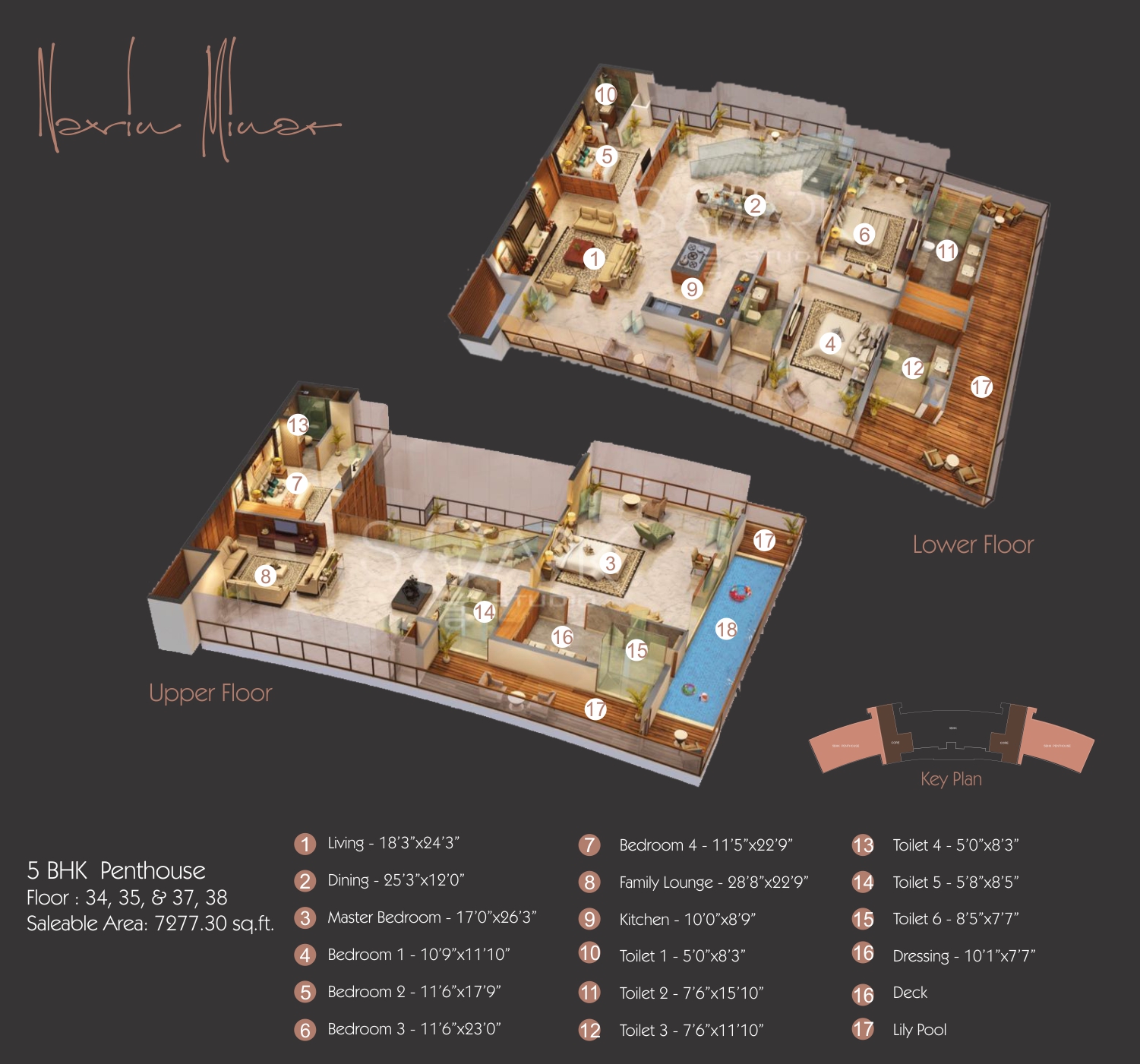 The Leela Sky Villas Central Delhi - Price List, Floor Plan