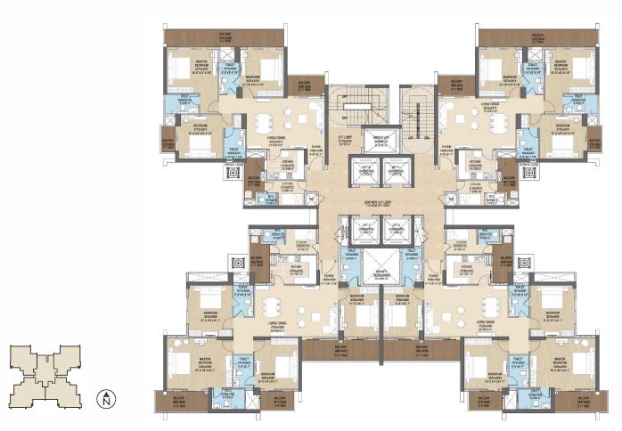 Puri - The Aravallis Typical Floor Plan